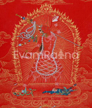 Tantric Goddess Vajrayogini Thangka | The Divine Powerful Red Yogini