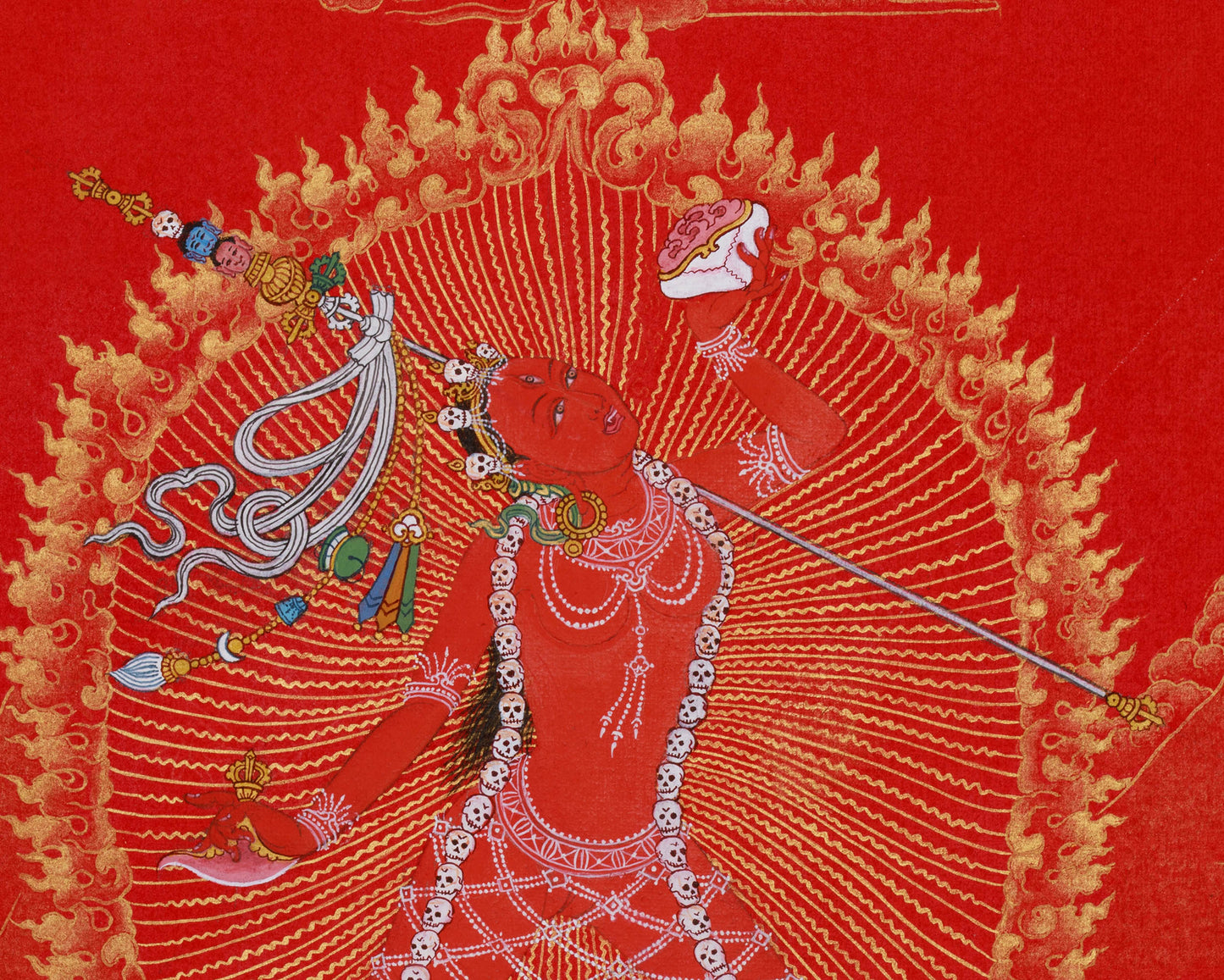 Tantric Goddess Vajrayogini Thangka | The Divine Powerful Red Yogini