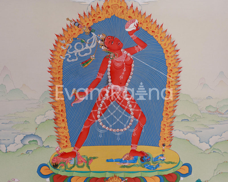 Goddess Dakini Vajrayogini Thangka | Supreme Dakini of Wisdom