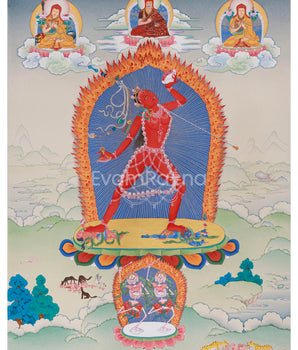 Red Dakini Vajrayogini Thangka