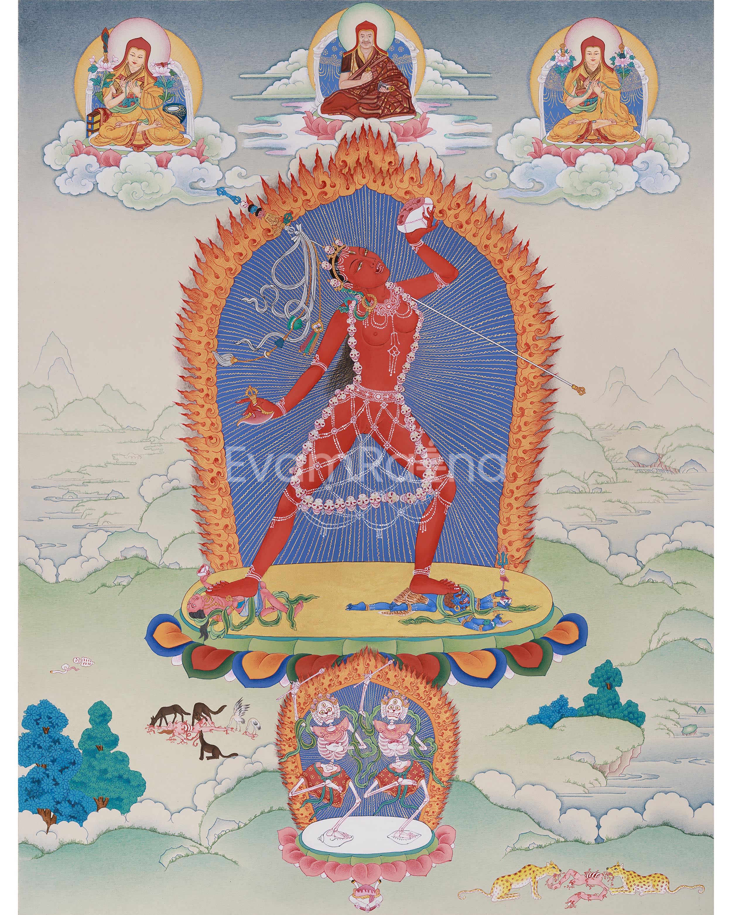 Red Dakini Vajrayogini Thangka 