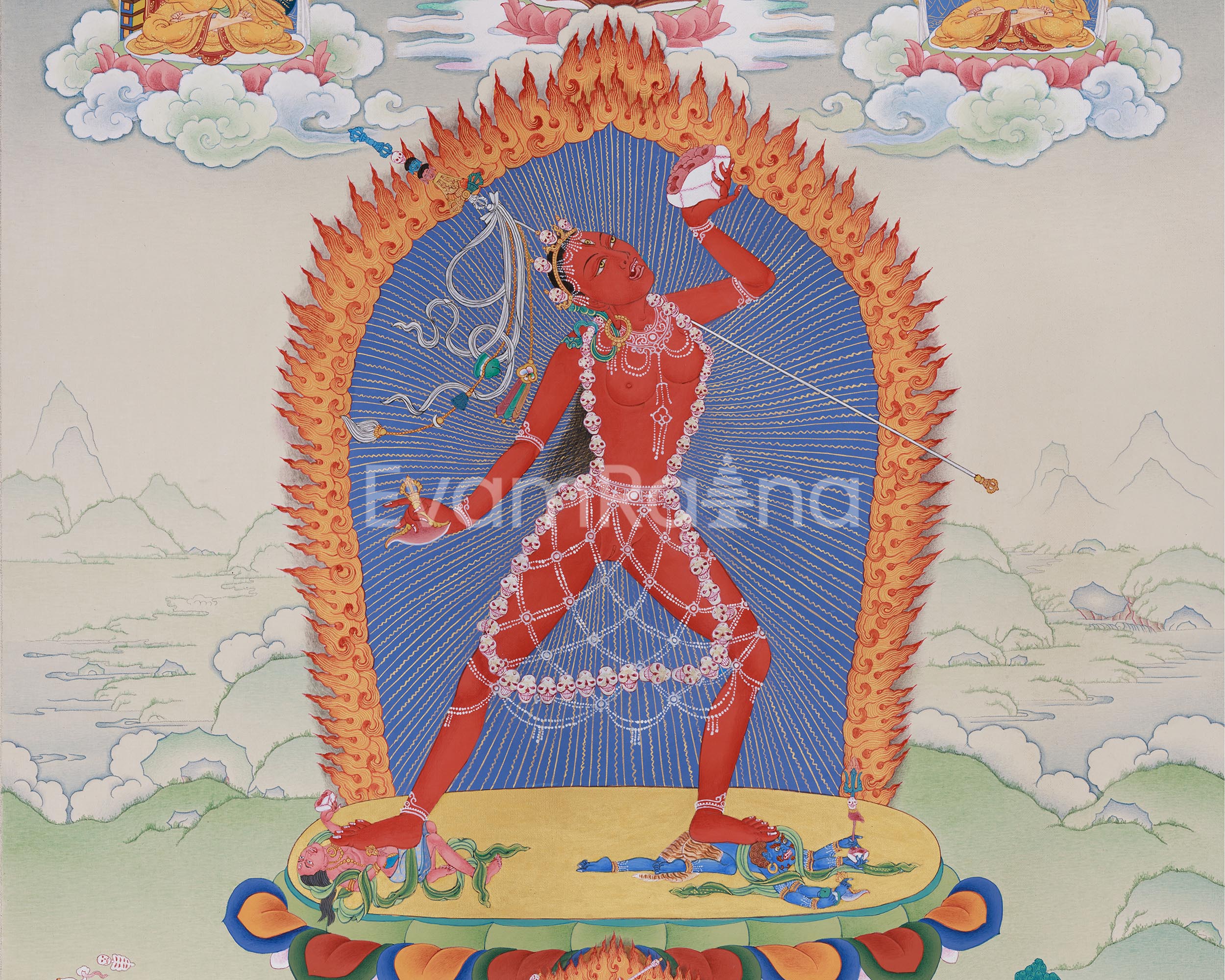 Red Dakini Vajrayogini Thangka | The Fierce & Compassionate Tantric Deity