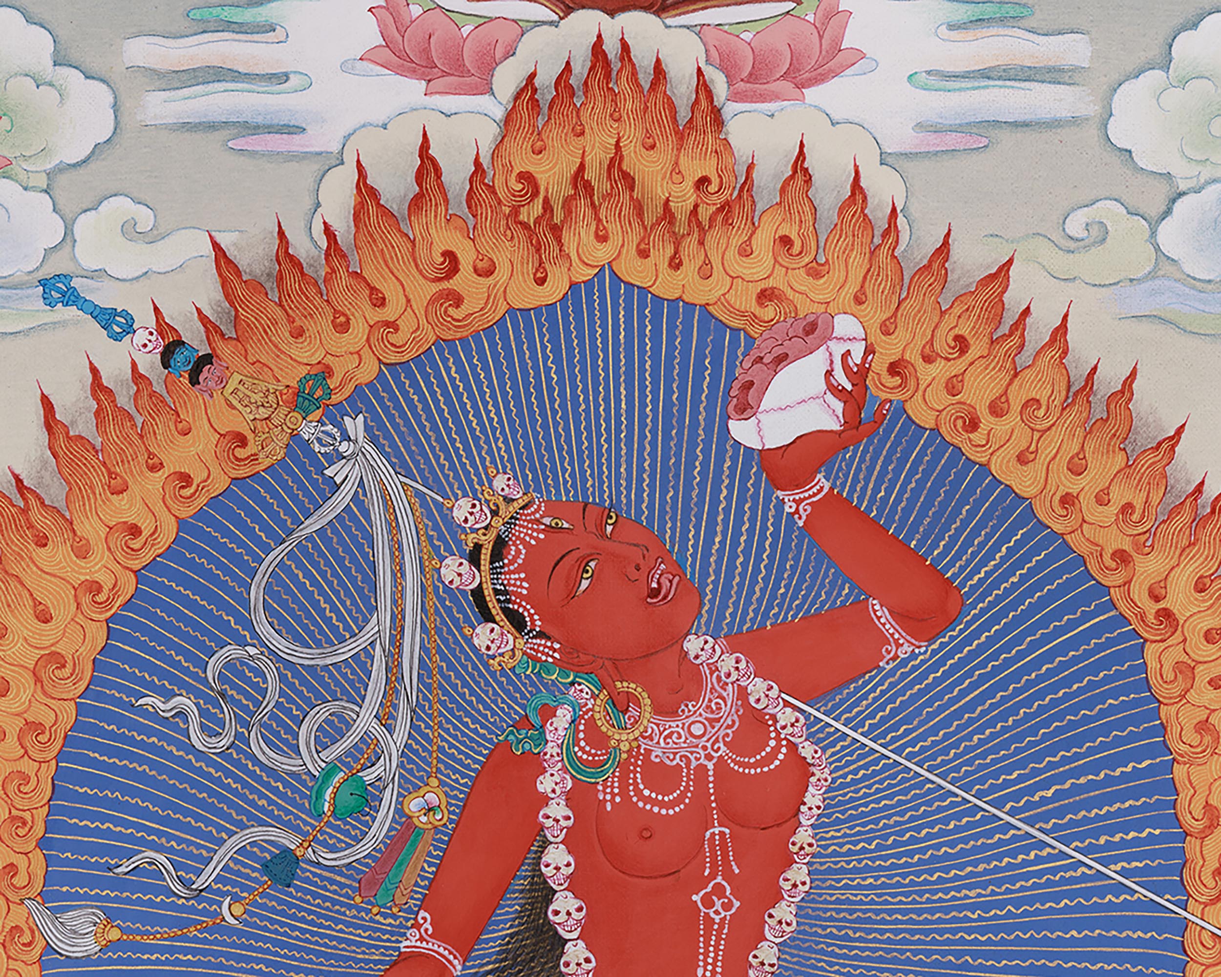 Red Dakini Vajrayogini Thangka | The Fierce & Compassionate Tantric Deity