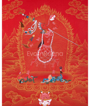 Vajrayogini, Red and Gold Thangka for Practice