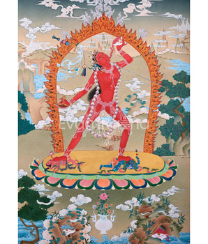 Vajrayogini, Dakini Thangka Painting Print