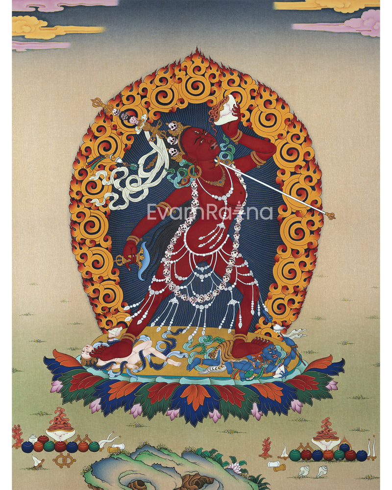 Dakini Vajrayogini Thangka Print