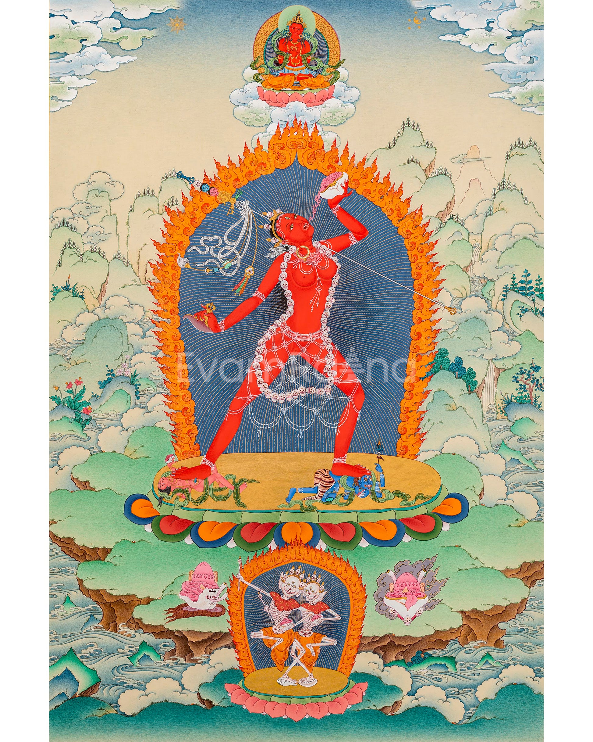 Vajrayogini Dakini Thangka Print 