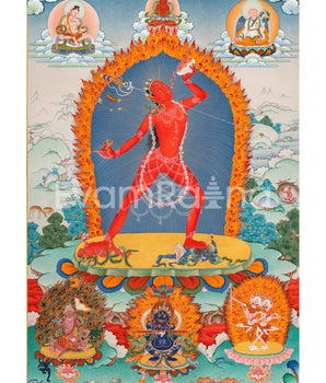 High Quality Vajrayogini Canvas Print |  Karma Gardi Style Dakini Artwork