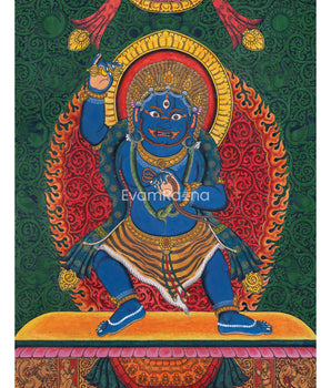 Traditional Vajrapani Art Print For Mindfulness