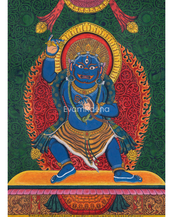 Traditional Vajrapani Art Print For Mindfulness