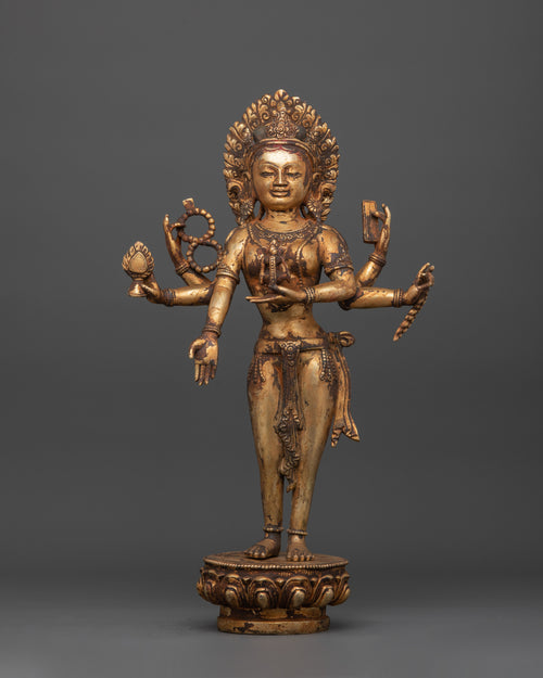Vasudhara Wealth Goddess | Tibetan Statue of Abundance and Prosperity