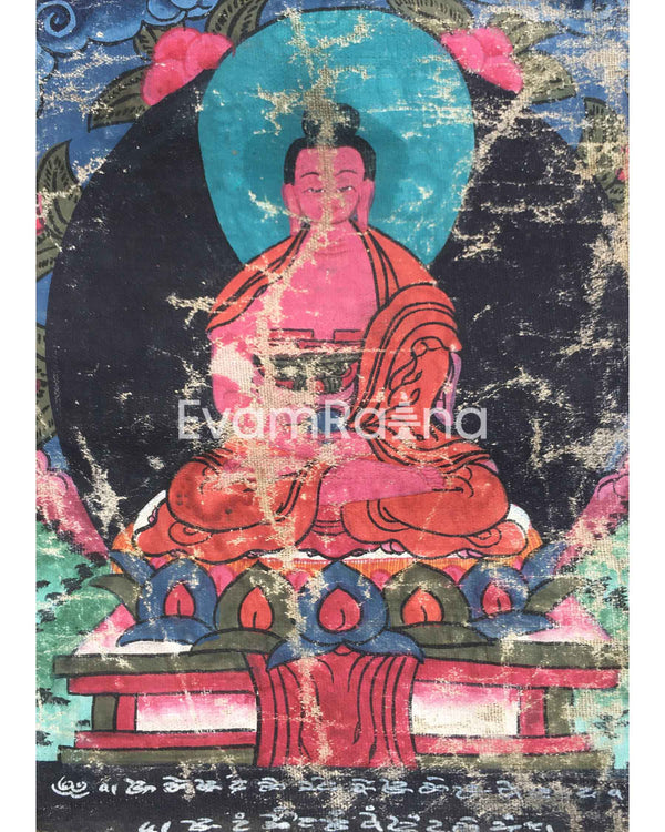 Vintage Amitabha Buddha Thangka 