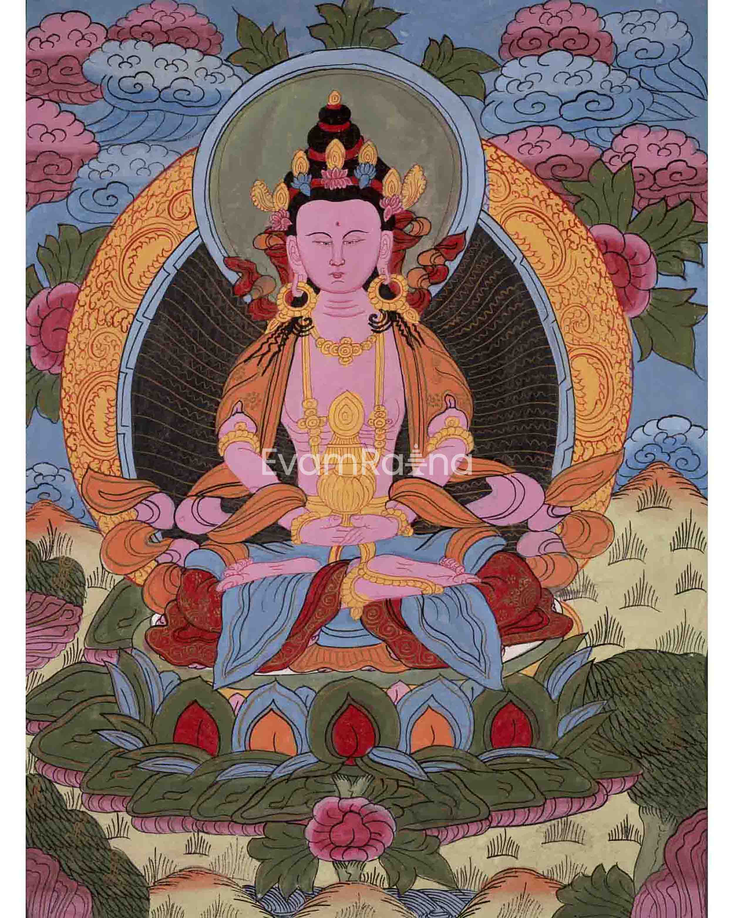 Red Amitayus Buddha
