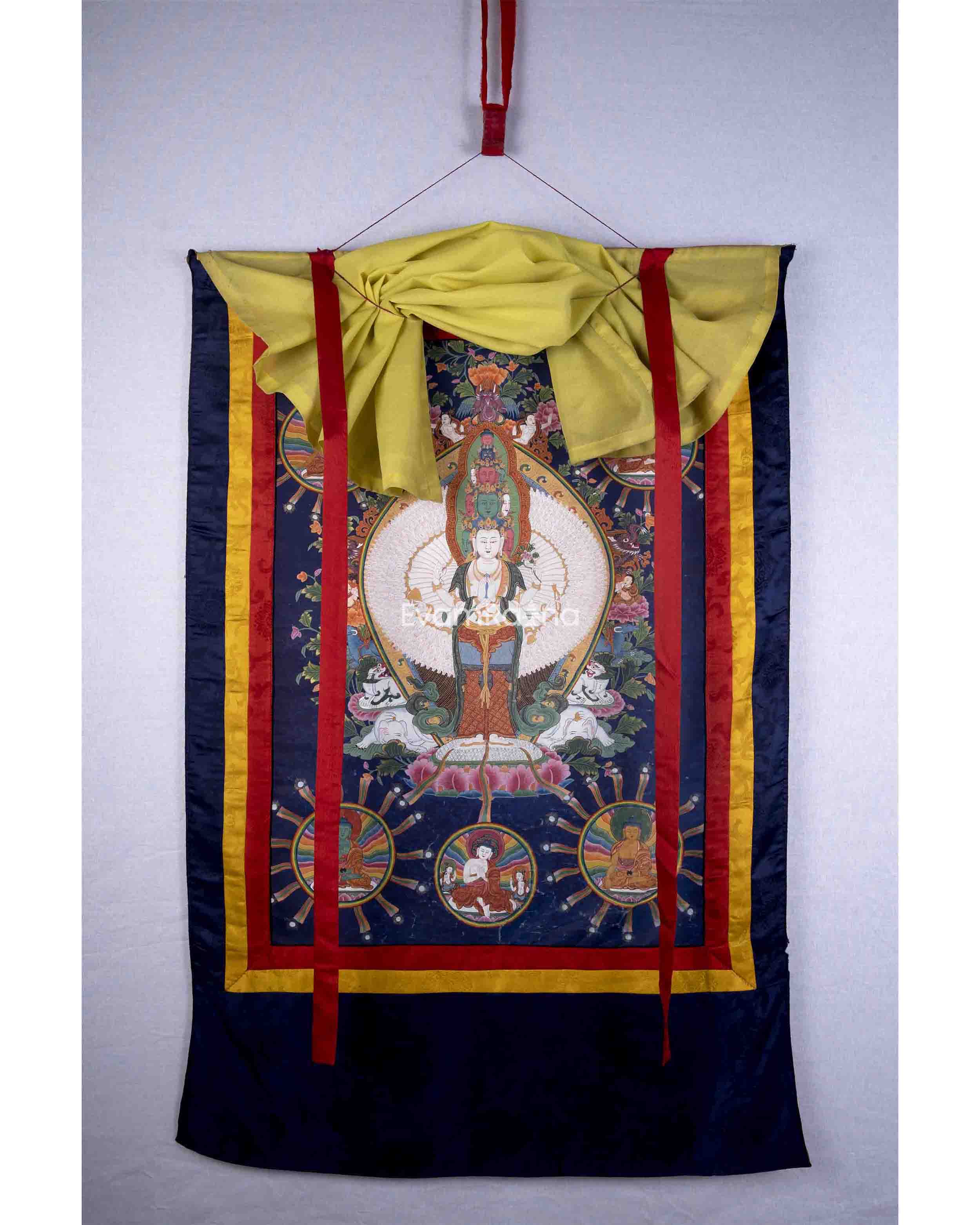 Vintage Avalokiteshvara Thangka