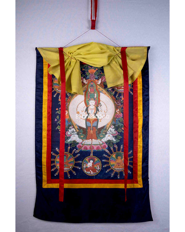 Vintage Avalokiteshvara Thangka