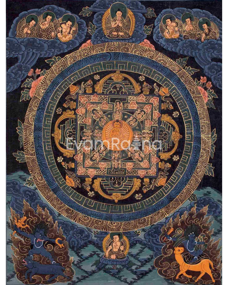 Vintage Buddha Mandala 