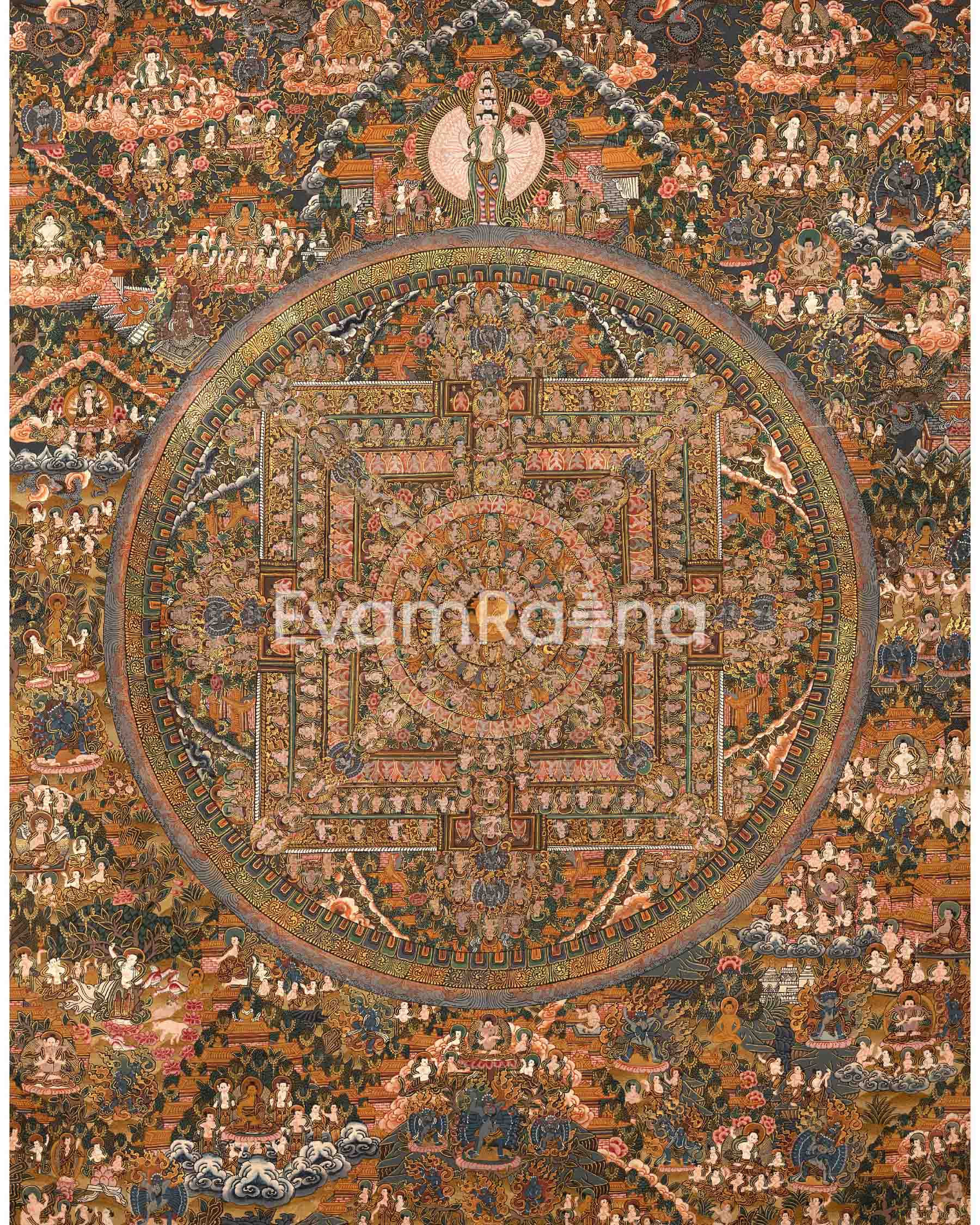 Vintage Buddhist Mandala 