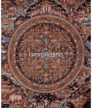 Vintage Heruka Mandala Thangka