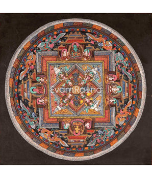 Vintage Mandala of Buddha 