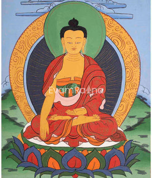 Vintage Shakyamuni Buddha Thangka