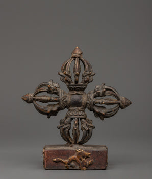 Buddhist Vishwo Vajra with Stand