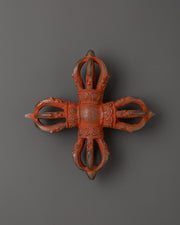 Sacred Oxidized Brass Vishwo Vajra