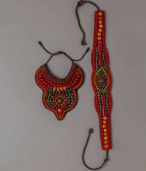 Tibetan Waist Scarf & Necklace