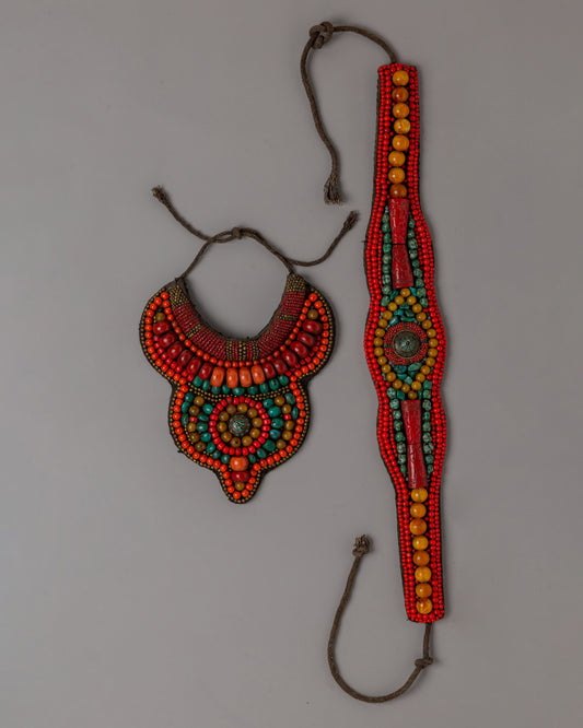 Tibetan Waist Scarf & Necklace