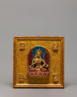 Handmade Buddhist Deity Relief Wall Hanging