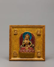 Handmade Buddhist Deity Relief Wall Hanging