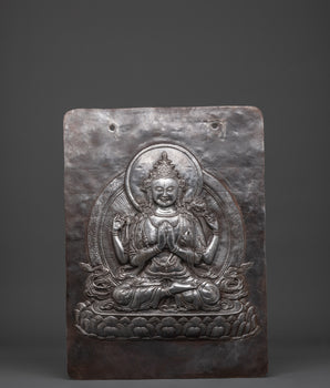 Iron Chenrezig Wall Hanging 