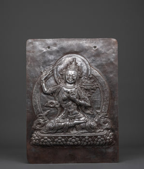 Manjushri Iron Wall Hanging | Symbol of Wisdom & Enlightenment