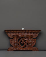 Wooden Hand Craved Om Wall Art