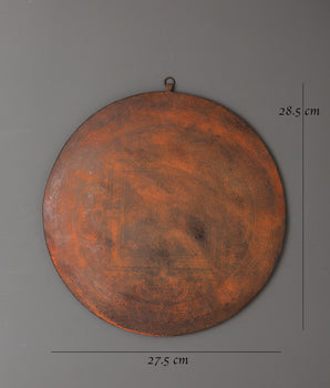 Copper Circular Wall Hanging | A Symbol of Harmony & Spirituality