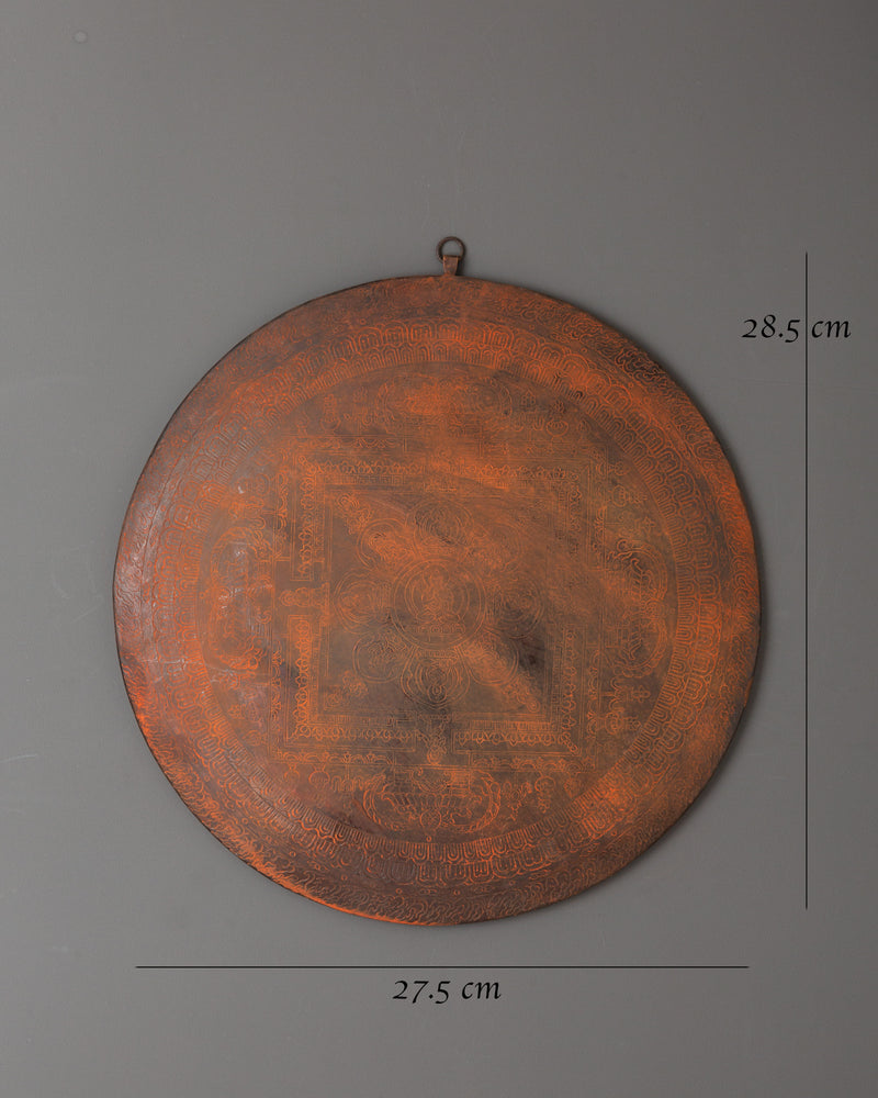 Copper Circular Wall Hanging | A Symbol of Harmony & Spirituality