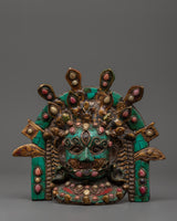 Turquoise Coral Wall Hanging Mask
