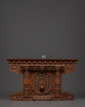 Hand-Carved Peacock Wall Hanging