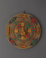 Handcrafted Tibetan Filigree Mandala Wall Hanging