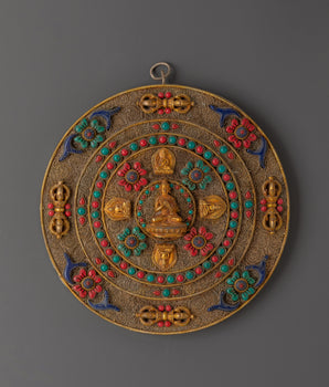 Handcrafted Tibetan Filigree Mandala Wall Hanging