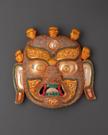 Tibetan Goddess Bhairav Mask  Wall Hanging 