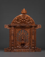 Hand carved Peacock wall art