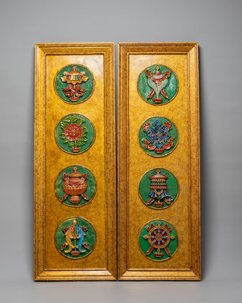 Sacred Eight Auspicious Symbol Wall Hanging 