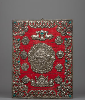 Handcrafted Dragon Metal Thangka