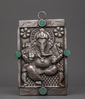 Hand-carved Ganesh Wall Hanging