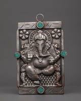 Hand-carved Ganesh Wall Hanging