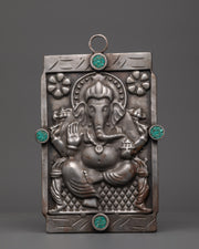 Hand-carved Ganesh Wall Hanging