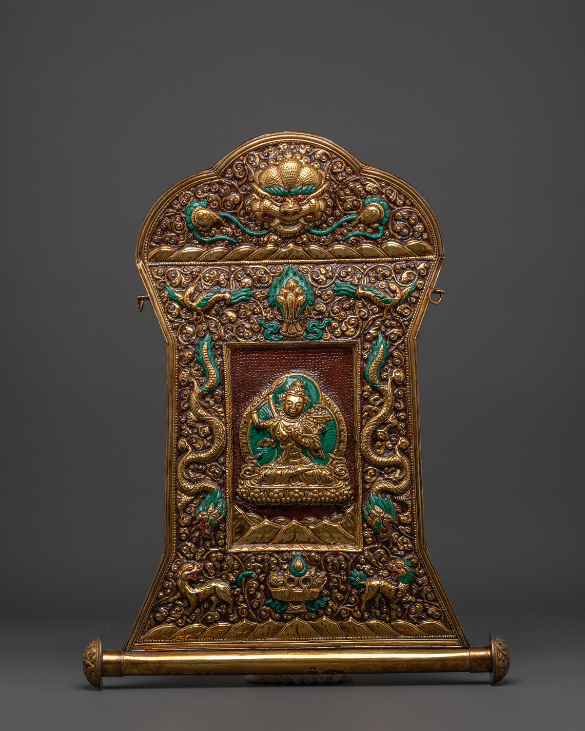 Manjushri Brass Wall Hanging