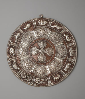 Silver Plated and Oxidized Copper Wall Hanging