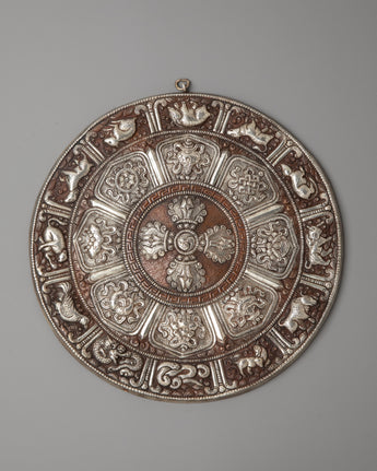 Silver Plated and Oxidized Copper Wall Hanging