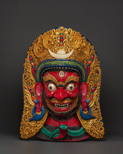 Sacred Red Deity Wall Hanging